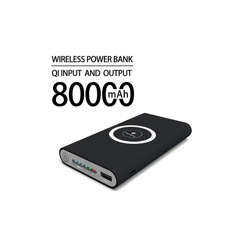 200000mAh Power Bank ricarica portatile Wireless 2 USB Phone ExternalBattery chargerpoverbankper Iphone e Android + spedizione g