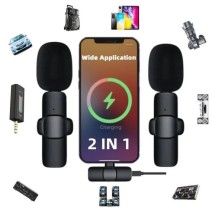 YLW Wireless Lavalier microfono portatile registrazione Audio Video Mini Mic per iPhone Android Live Broadcast Gaming Phone Mic|