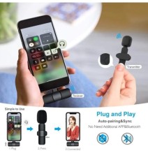 YLW Wireless Lavalier microfono portatile registrazione Audio Video Mini Mic per iPhone Android Live Broadcast Gaming Phone Mic|