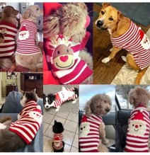 Vestiti per cani invernali maglione per le vacanze di natale Chihuahua Teddy Outfit coat per cani e gatti di taglia piccola e me