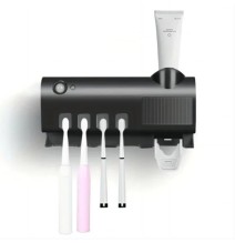 Portaspazzolino UV sterilizzatore portaspazzolino a energia solare organizzatore del bagno Dispenser di spremiagrumi per dentifr