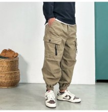 Pantaloni Cargo tattici larghi di alta qualità per uomo abbigliamento Harajuku pantaloni Casual pantaloni Harem alla moda Multi 